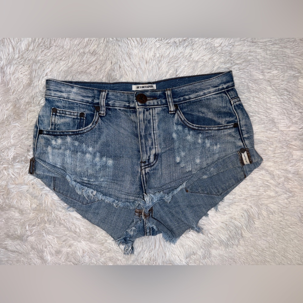 One Teaspoon Bandit Denim Shorts Size 26
